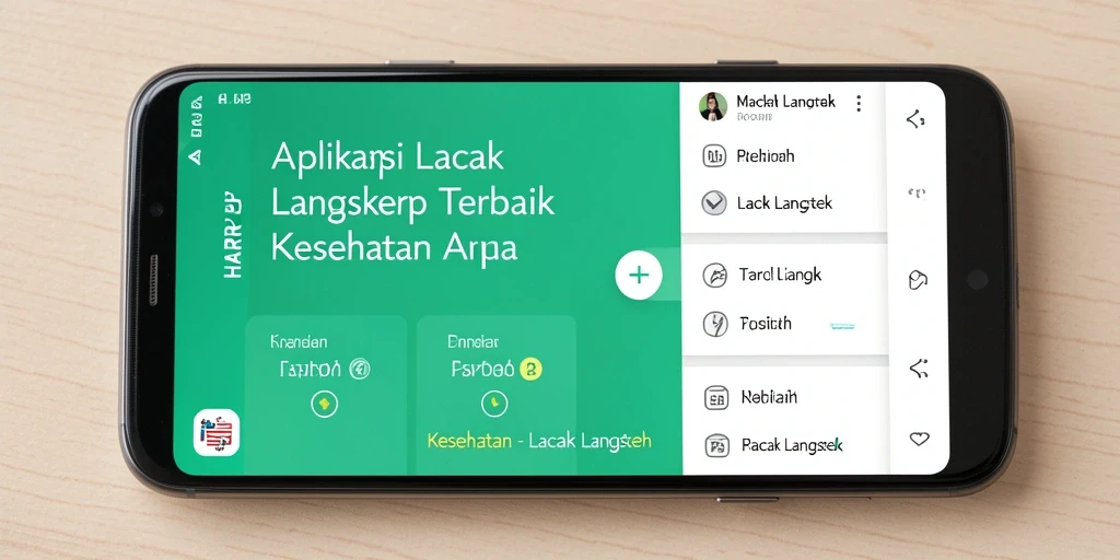 Antarmuka HARAPJP yang sederhana dan informatif untuk lacak langkah.