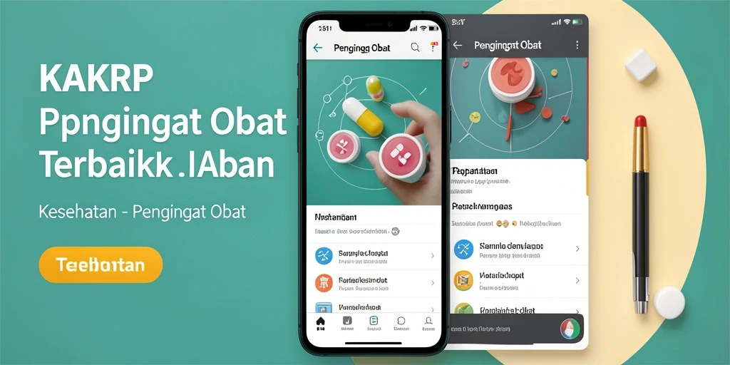 Contoh antarmuka KAKRP yang menampilkan pengingat obat.