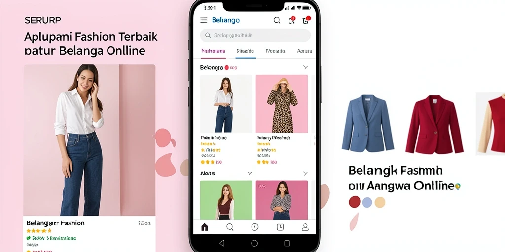 Tampilan utama SERURP yang menampilkan berbagai produk fashion terbaru.
