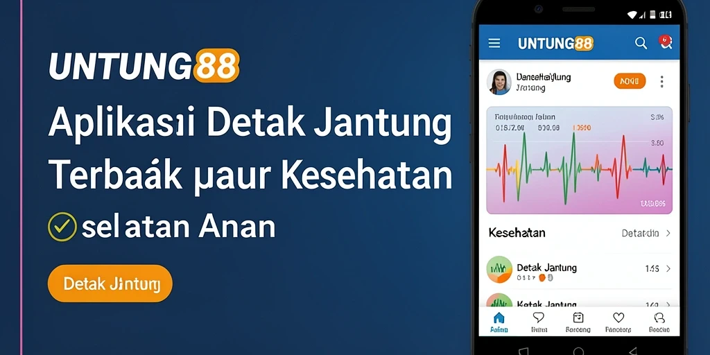 Tampilan antarmuka UNTUNG88 untuk pemantauan detak jantung dengan jelas.